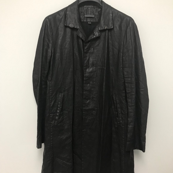 John Varvatos Slim fit waxed coat size 40. - Picture 4 of 11